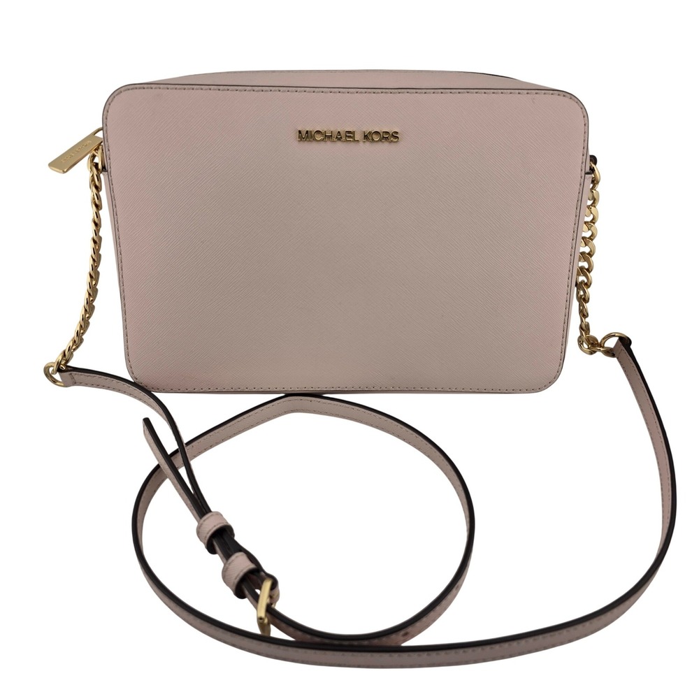 Michael Kors Blush Pink Saffiano Leather Crossbody Bag